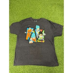 Dragon Ball Super T Shirt Mens 2XL Black‎ Goku Saiyan Vegeta Toei Animation